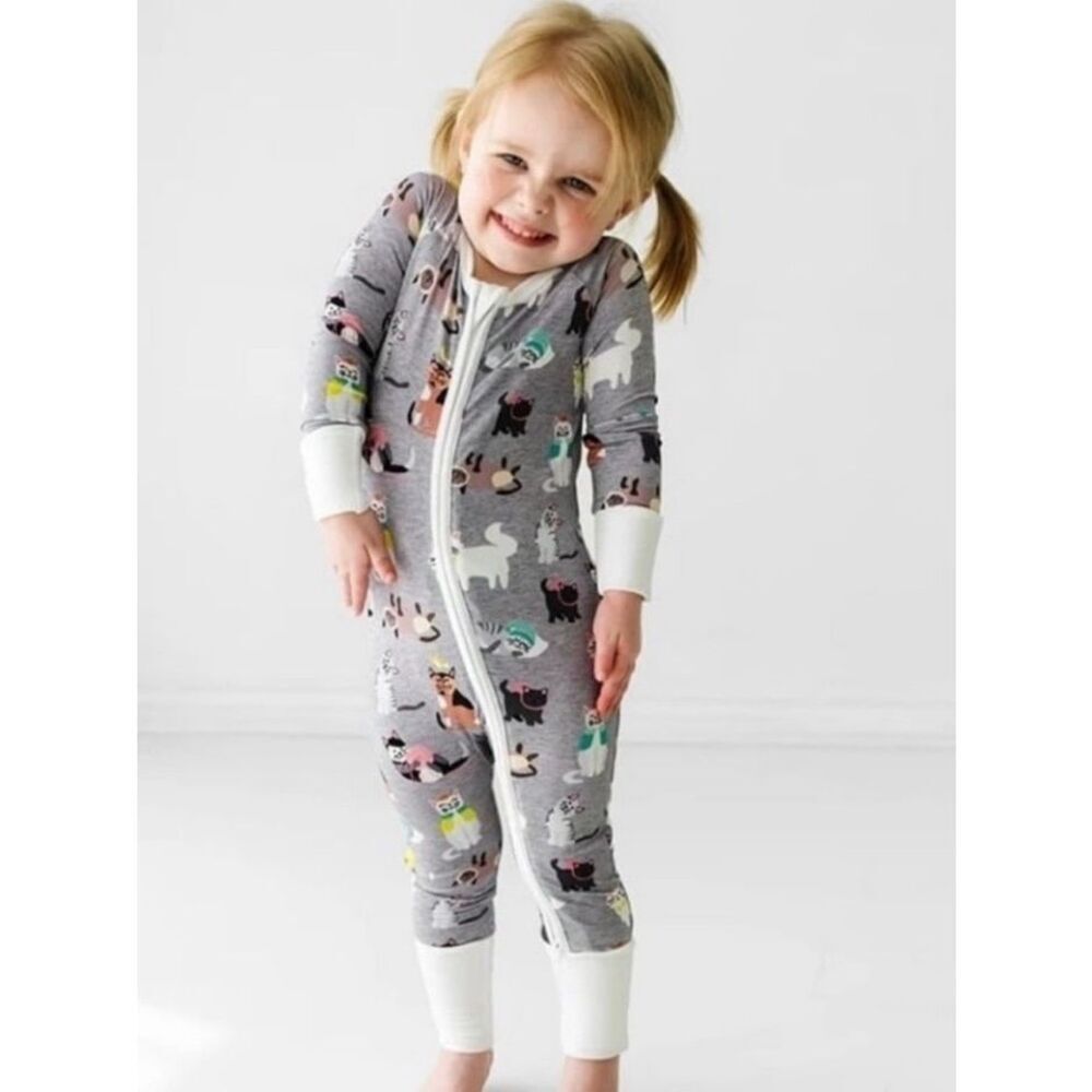 Little Sleepies Cozy Cats Zippy Infant Toddler 12-18 Months Sleeper